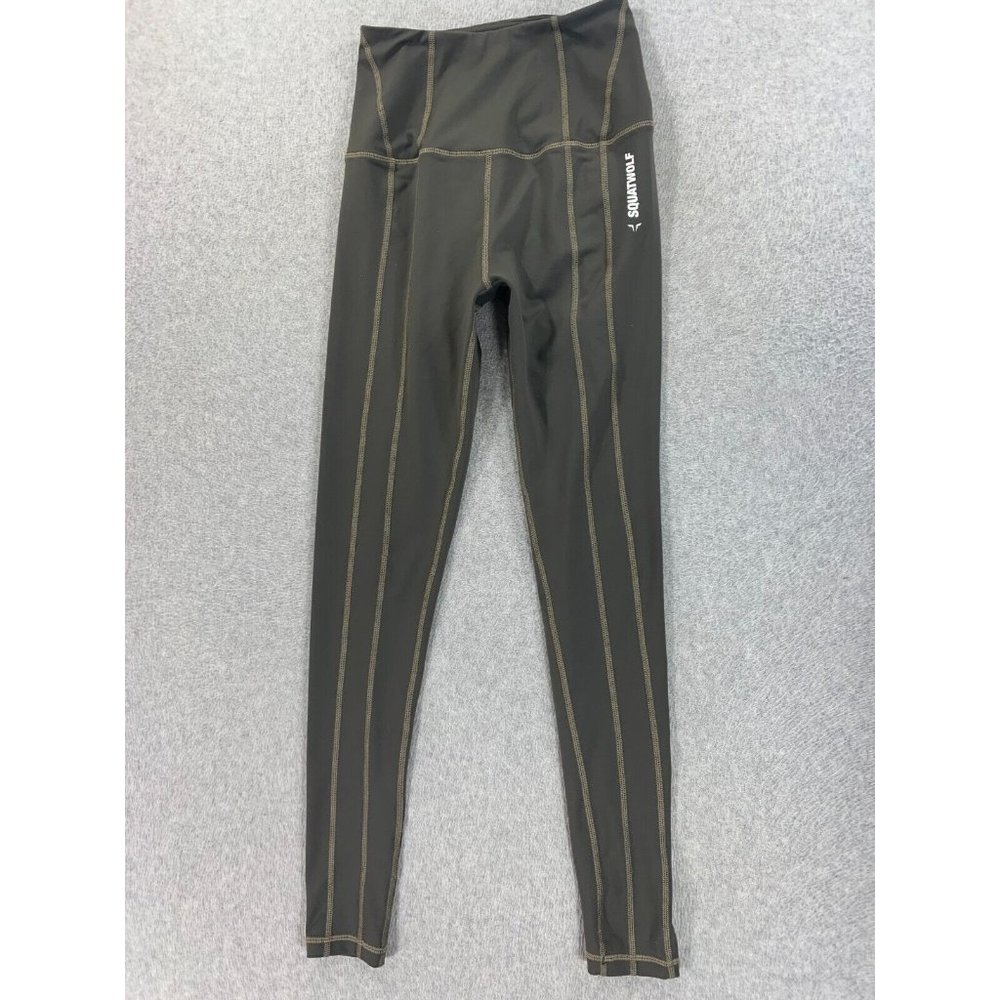 Squat Wolf Full Length Compression‎ Leggings (Women's Medium) Green